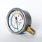 63mm 100 psi 7 kg/cm2 Chemical Manometer Sambungan Kuningan Silicone Oil Liquid Filled Pressure Gauge