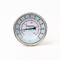 Perpindahan panas 100mm Bimetal Thermometer Pengukur Suhu Stainless Steel